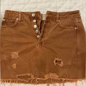 Free People Denim Skirt